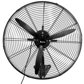 MFJ-EW50 20inch High Velocity Wall Mount Fan Oscillating,Industrial Fan with 4 Speed Ventilation,100% BLDC Copper Motor,4963CFM,